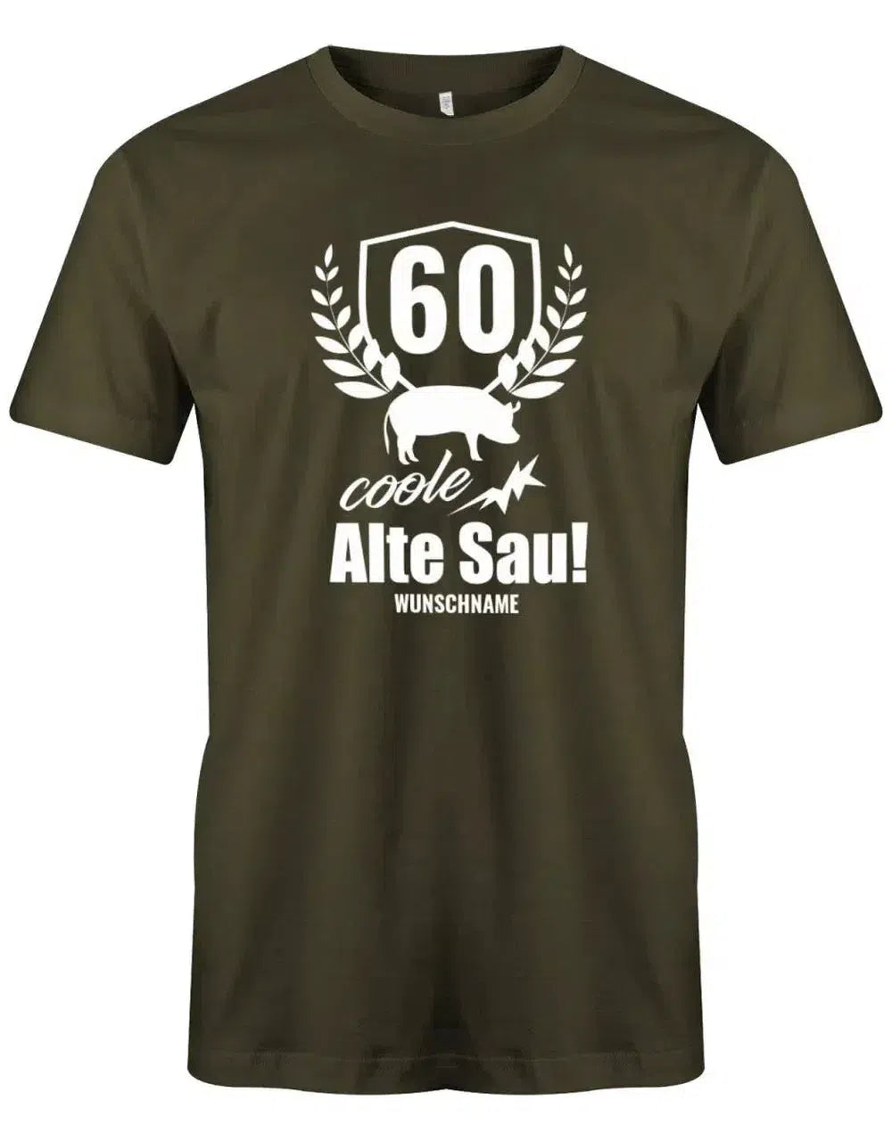 60 Coole Alte Sau mit Name - 60 Geburtstag Männer Shirt