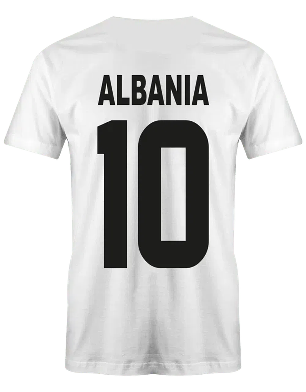 Albania T Shirt mit Wunschname auf dem Rücken und Wunschnummer - Albanien EM WM - Herren Fan TShirt