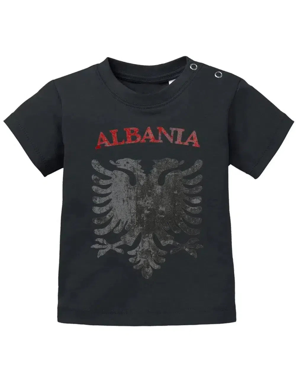 Albanien Adler Grunge Look -Baby T-Shirt