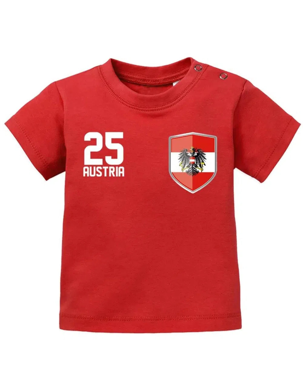 Austria 25 - Wappen - EM WM - Österreich - Fan - Baby T-Shirt