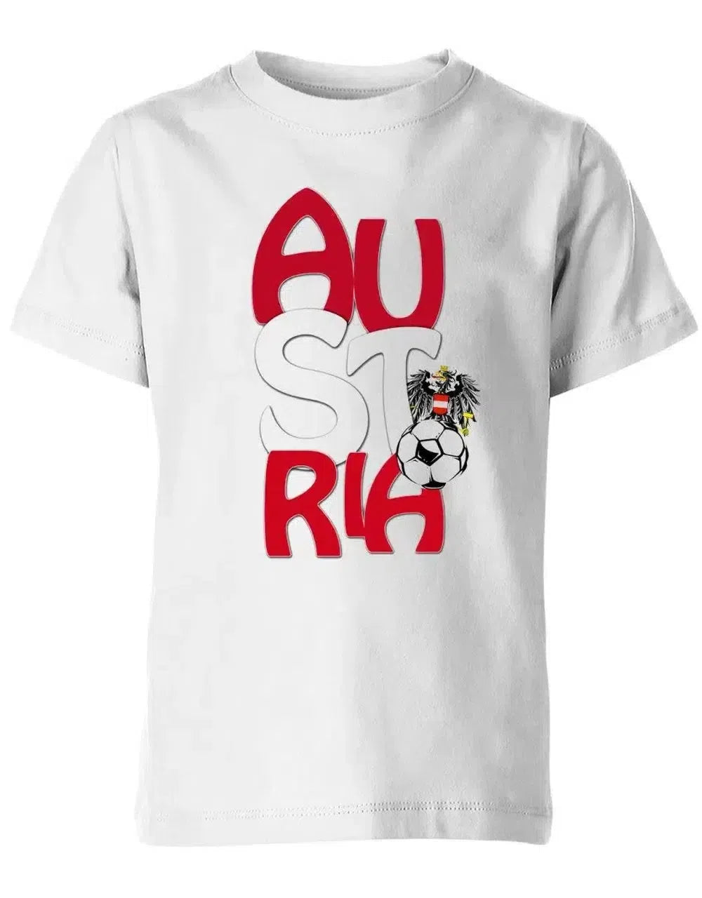 Austria Schriftzug Adler - WM EM - Österreich Fan - Kinder T-Shirt