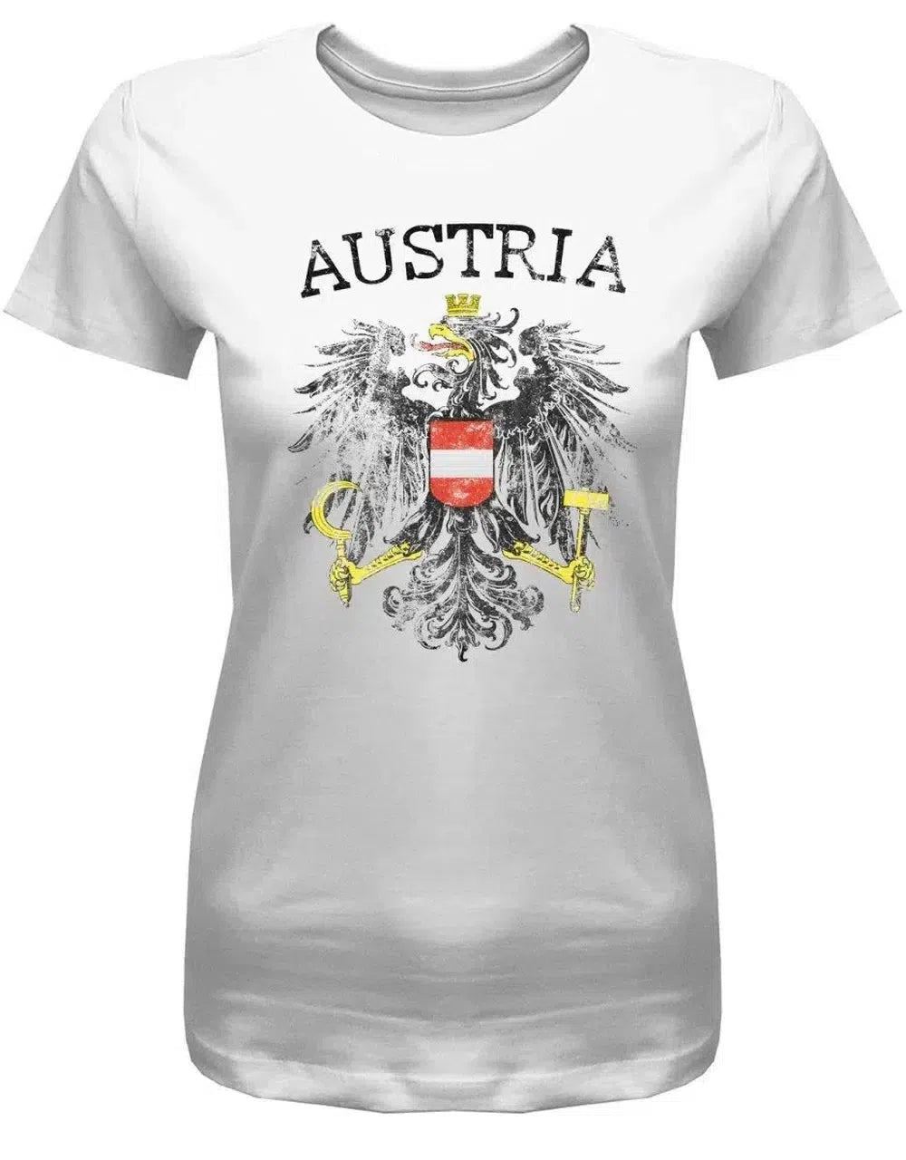 Austria Vintage Look - Österreich - EM WM - Damen T-Shirt