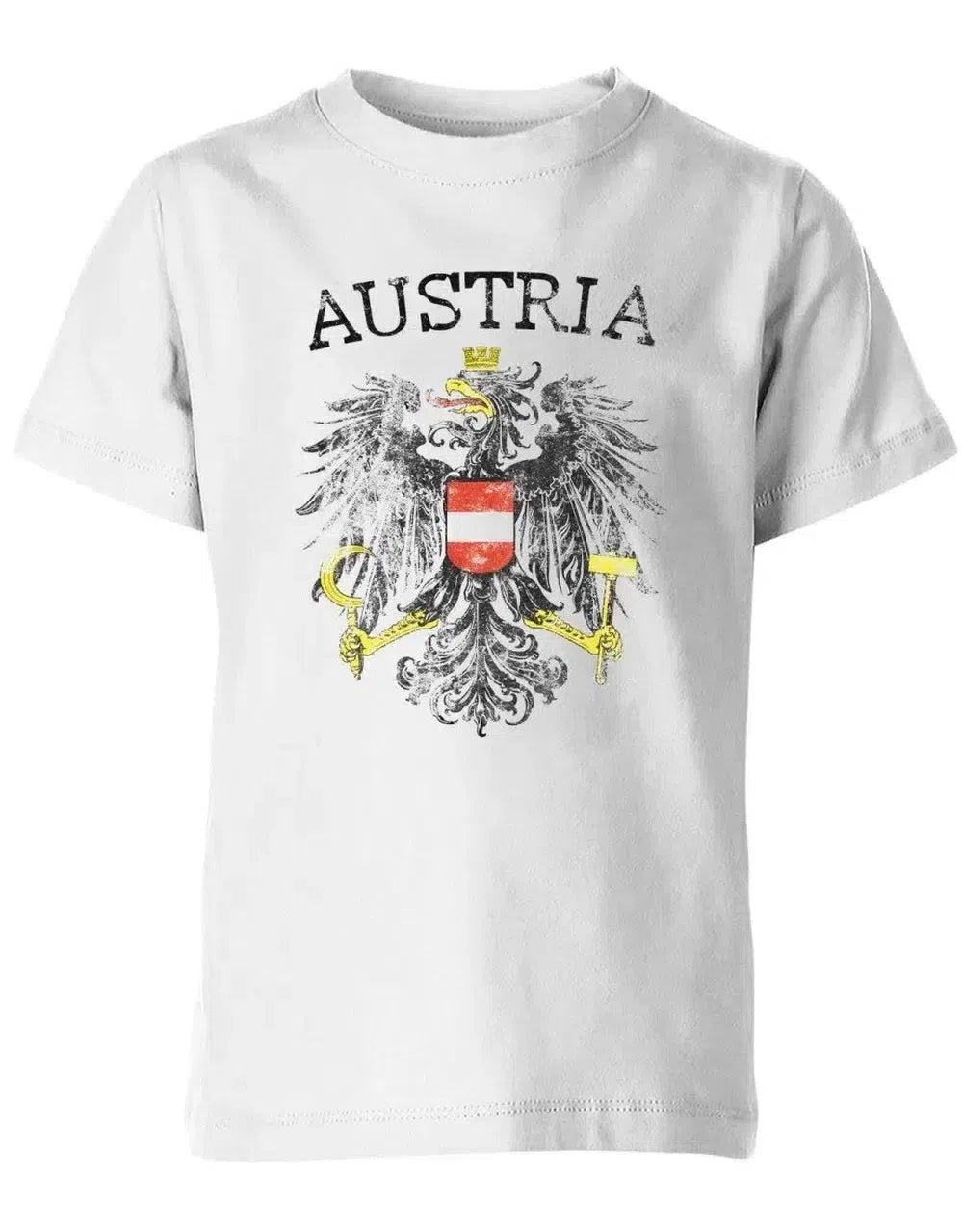 Austria Vintage Look - Österreich Fan - EM WM - Kinder T-Shirt