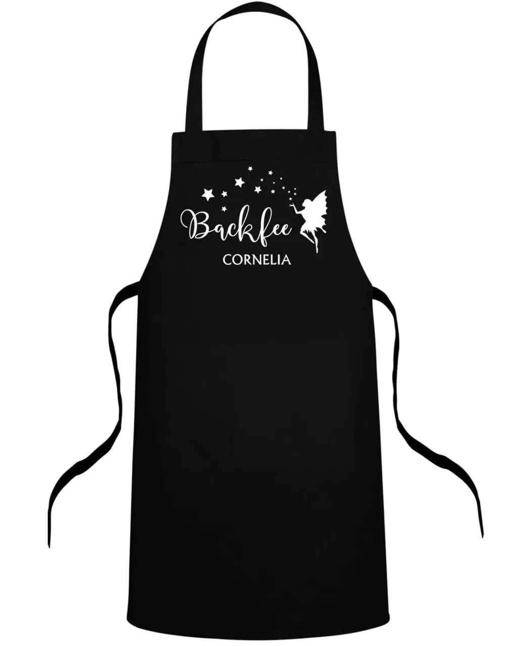 Backfee Sterne Glitzer personalisiert mit Name Backschürze