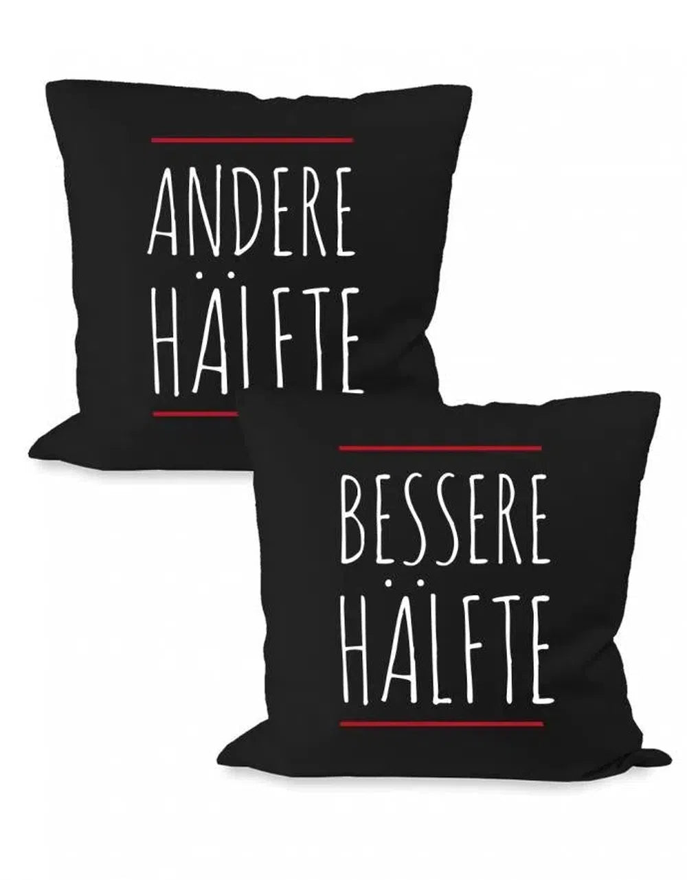 Bessere Hälfte Andere Hälfte Partner Couple Kissen Set