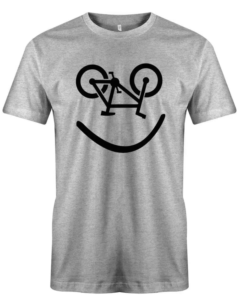 Biker Smiley - Fahrrad - Herren T-Shirt