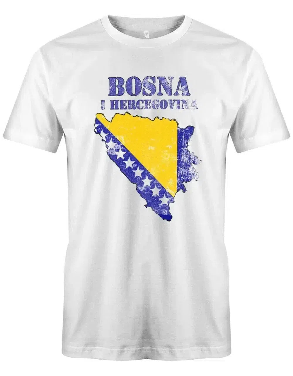 Bosna I Hecegovina Vintage Look - Bosnien - EM WM Fan T-Shirt - Herren T-Shirt