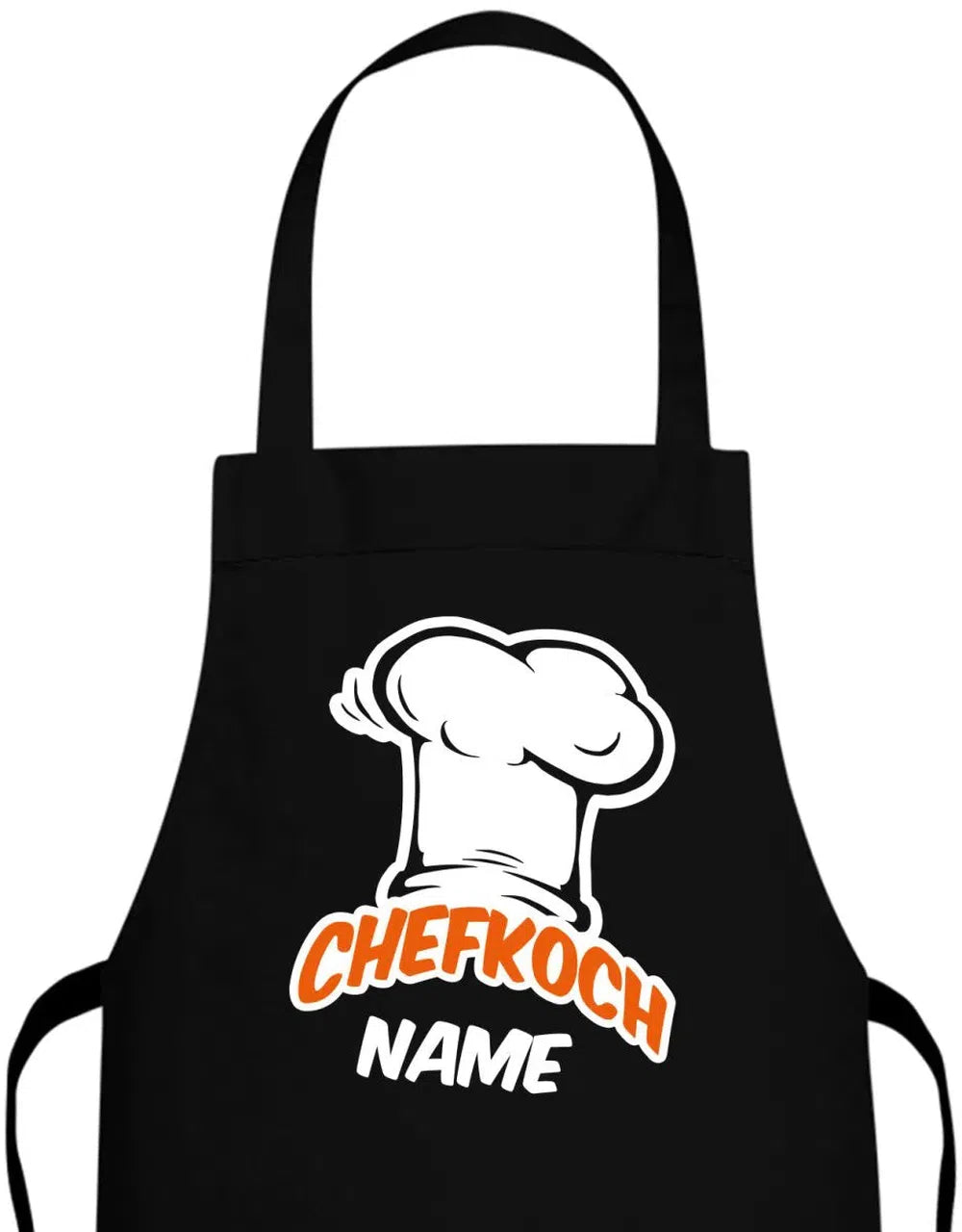 Chefkoch Mütze personalisiert mit Name Kochschürze