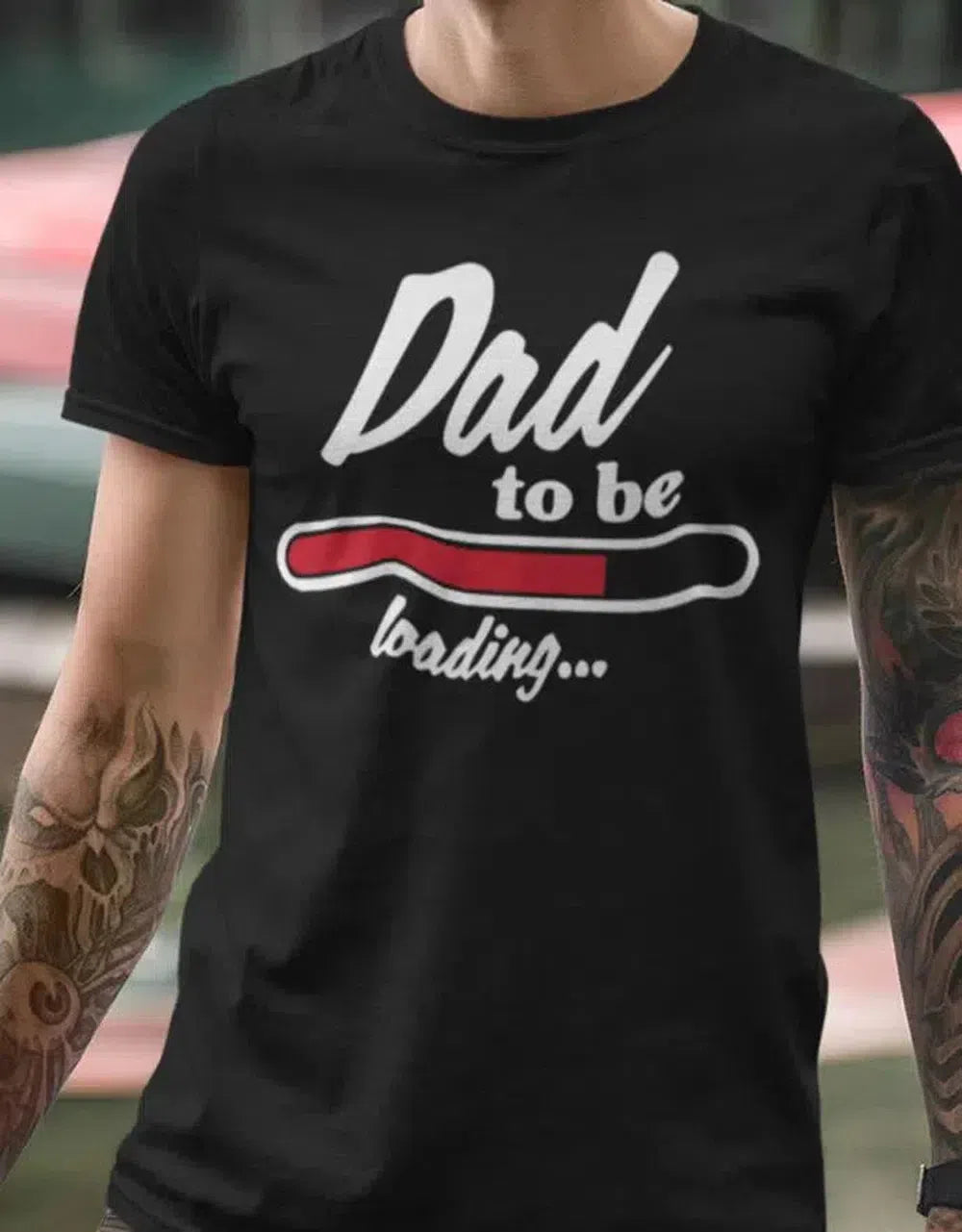 Dad to be loading - Papa - Werdender Papa Shirt Herren
