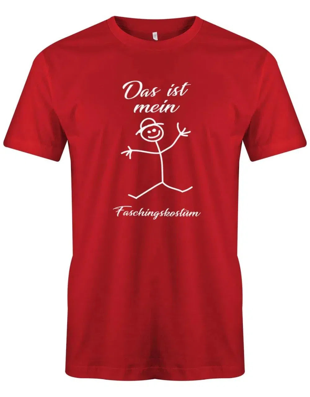 Das ist Mein Faschingskostüm Strichmännchen Fasching Verkleidung Shirt Herren