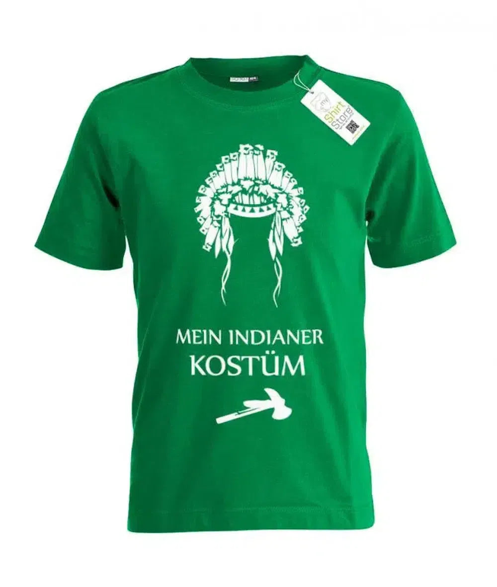 Das ist mein Indianer Kostüm - Kinder T-Shirt Kostüm