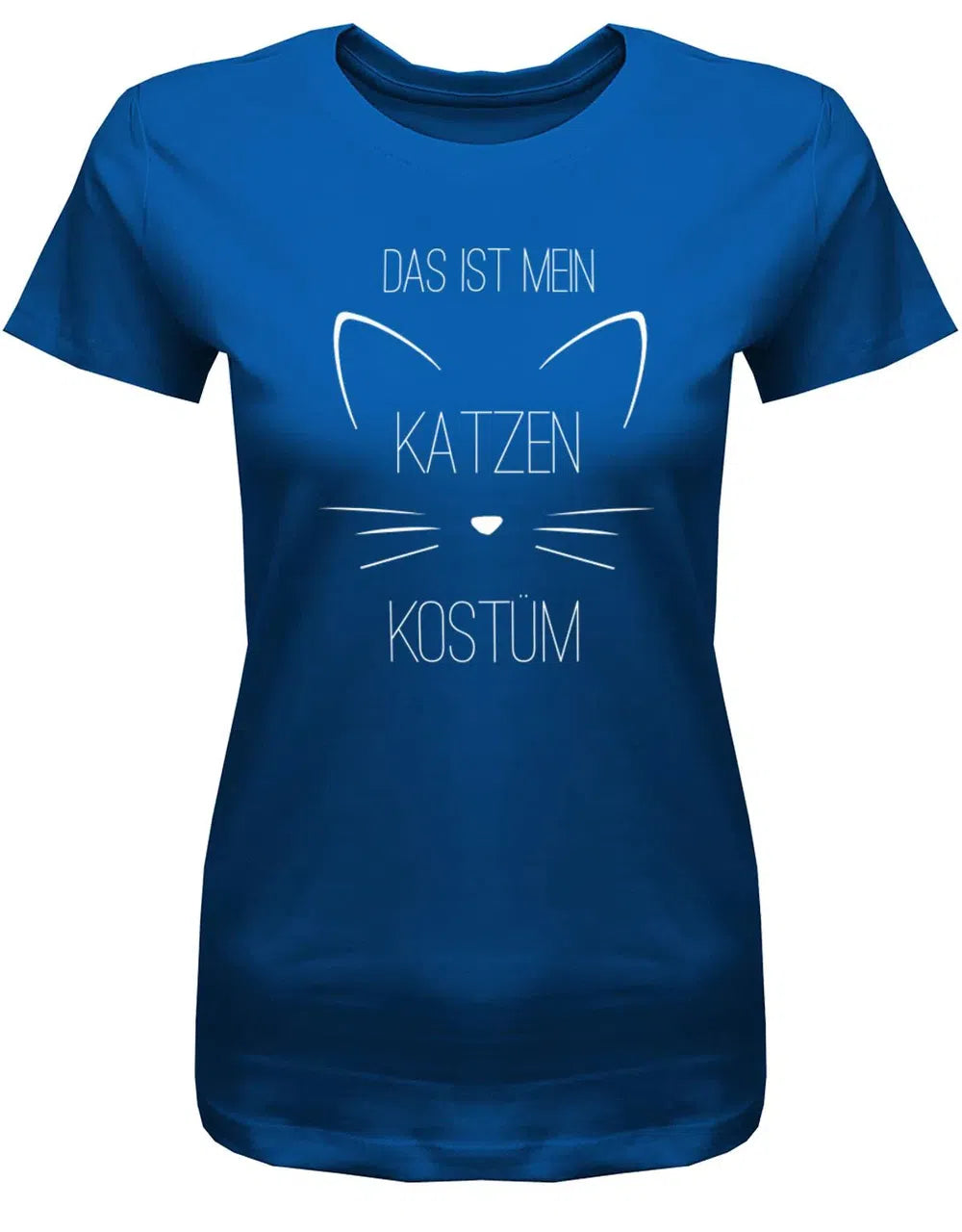 Das ist mein Katzen Kostüm Miau Fasching Verkleidung Shirt Damen