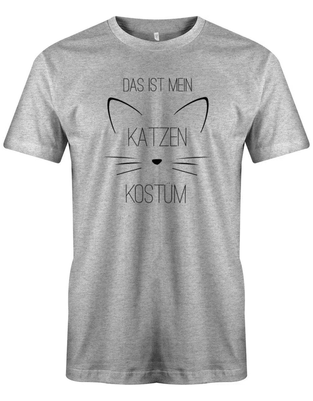 Das ist mein Katzen Kostüm Miau Fasching Verkleidung Shirt Herren