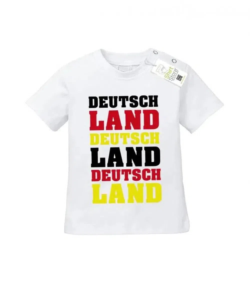 Deutschland 3 mal - EM WM - Fan - Baby T-Shirt