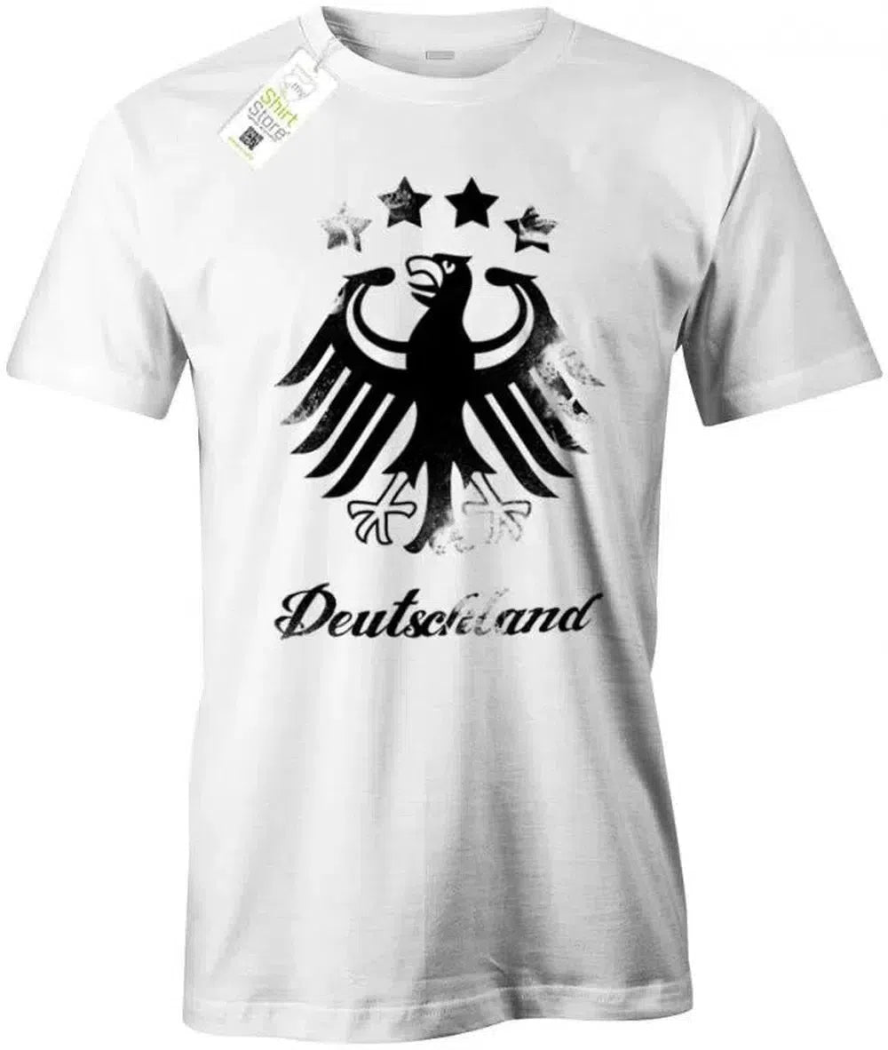 Deutschland Adler 4 Sterne - Vintage look - Herren T-Shirt