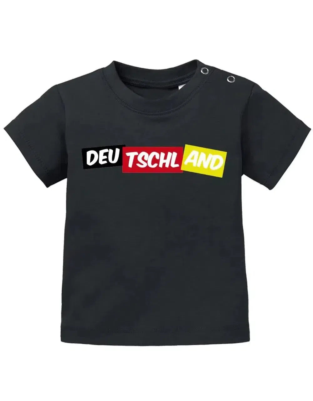 Deutschland - Bauklotz - EM WM - Fan - Baby T-Shirt