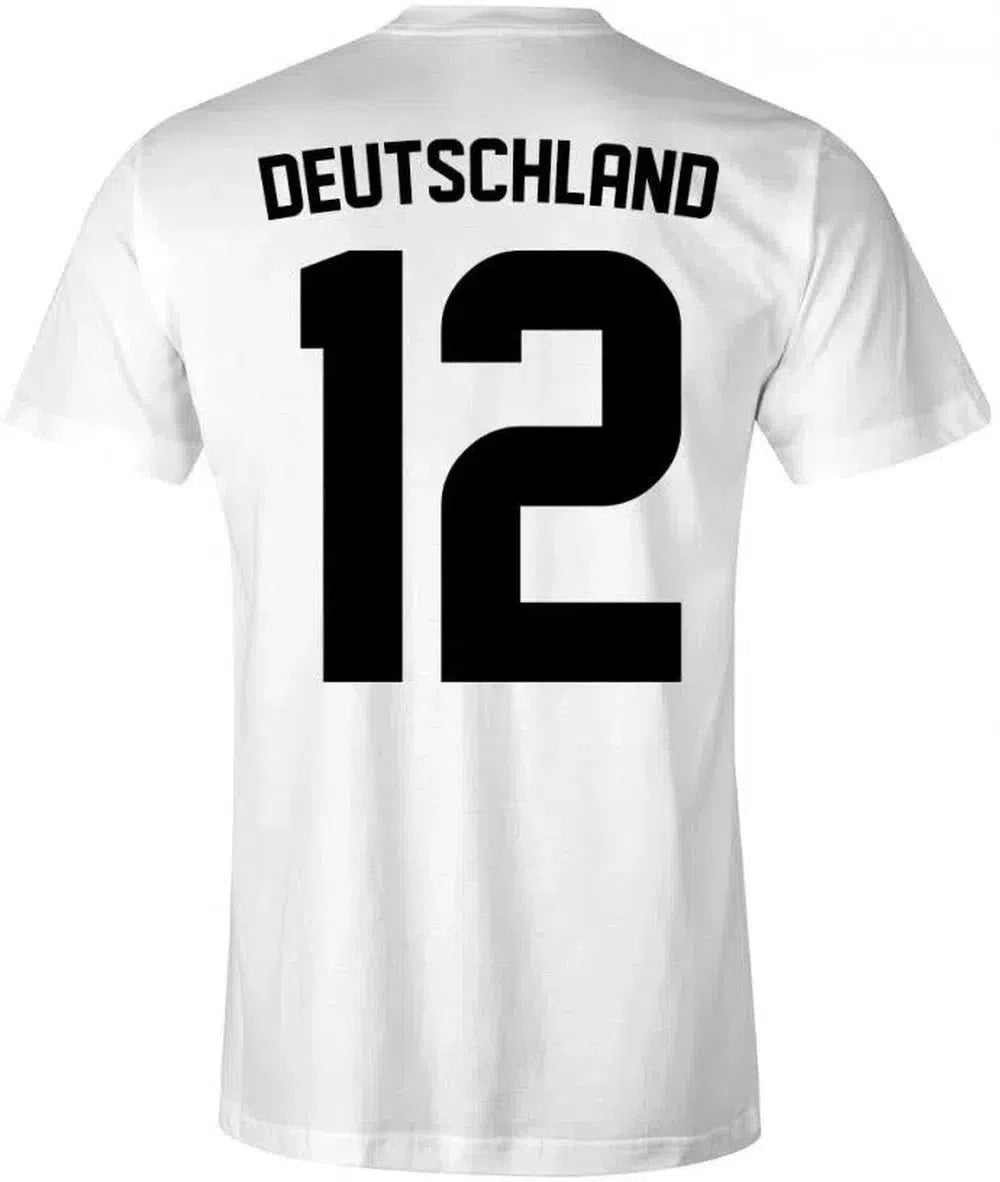 Deutschland EM WM Stripes 4 Sterne Wunschnummer - Herren T-Shirt