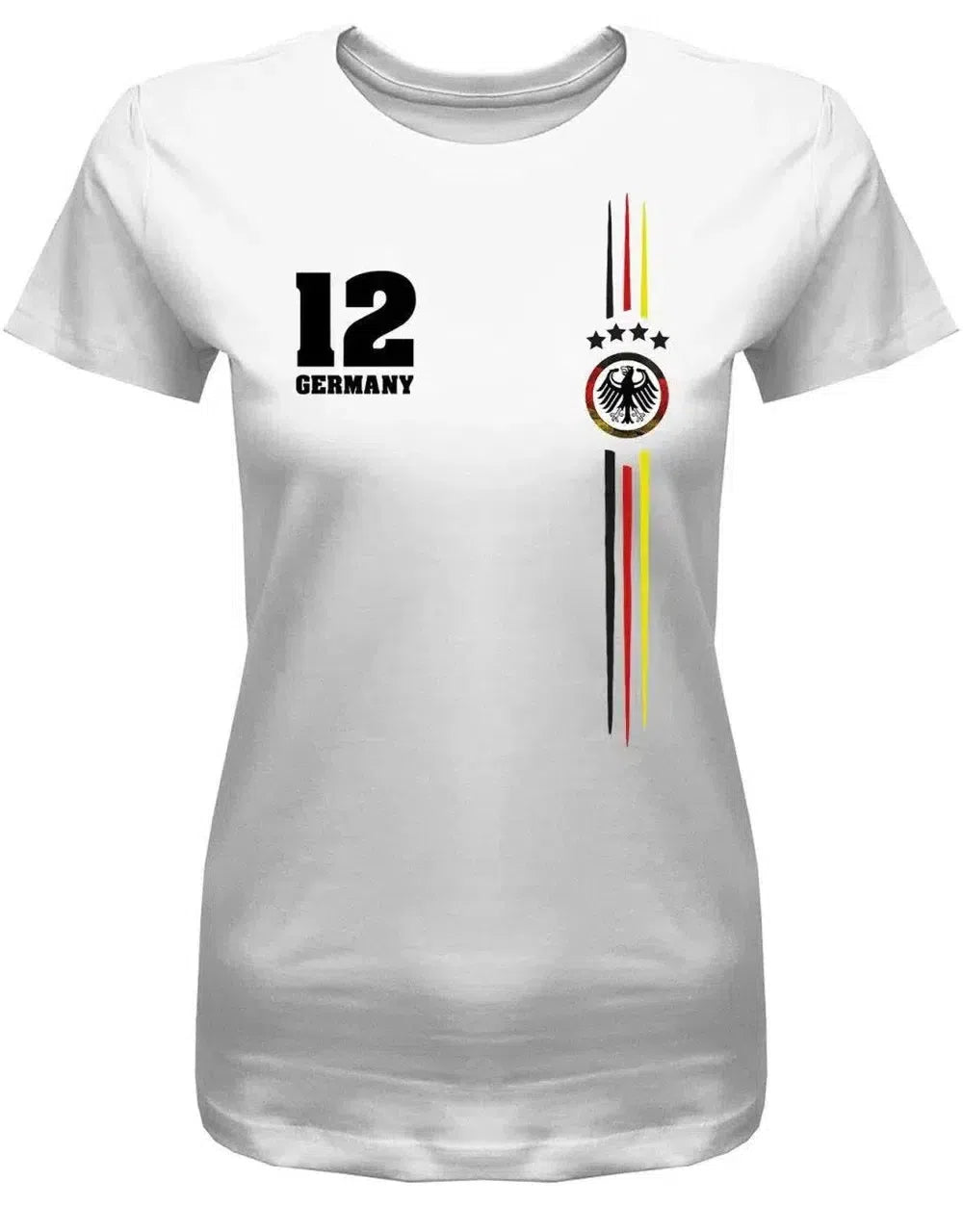 Deutschland EM WM T-Shirt Logo Rund - Fan - Damen T-Shirt