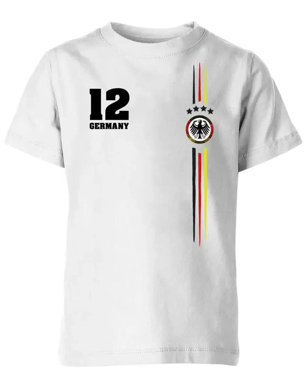 Deutschland EM WM T-Shirt Logo Rund - Fan - Kinder T-Shirt