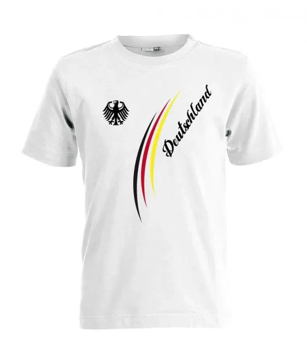 Deutschland Stripes Adler - EM WM - Fan - Kinder T-Shirt