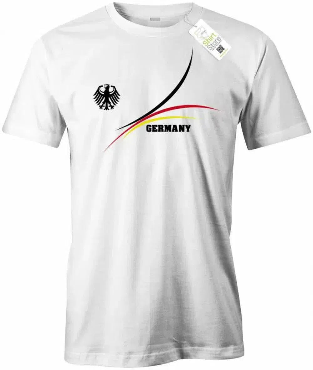 Deutschland Stripes Design - EM WM - Herren T-Shirt