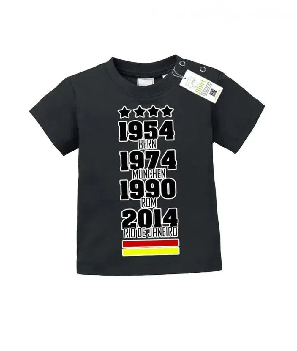 Deutschland WM Siege - 54 74 90 2014 - Fan - Baby T-Shirt