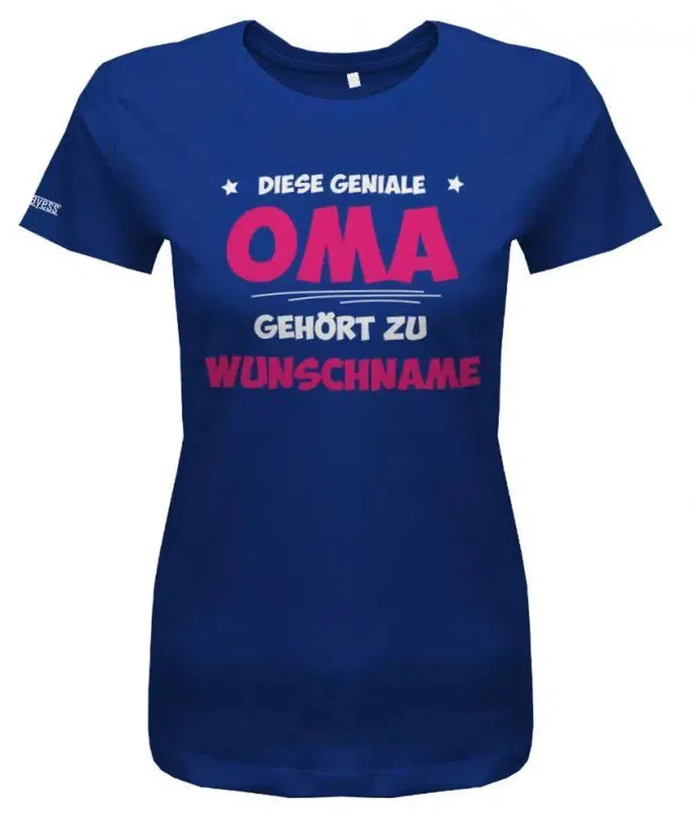 Diese geniale Oma gehört zu Wunschname - Personalisierbar mit deinem Wunschnamen - Damen T Shirt