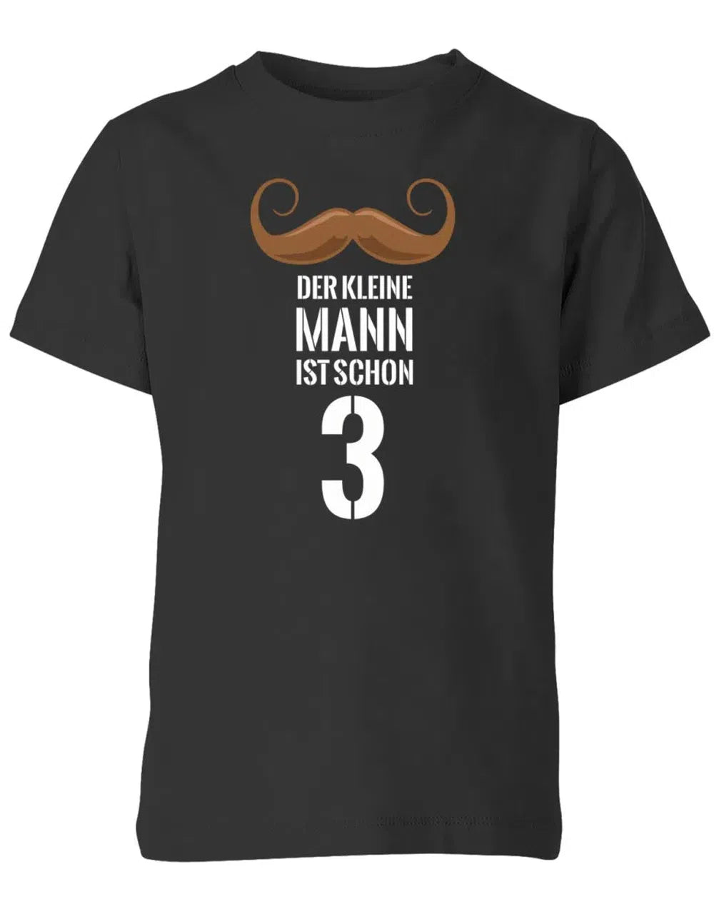 Dieser kleine Mann ist schon 3 Schnurrbart - Kinder T-Shirt