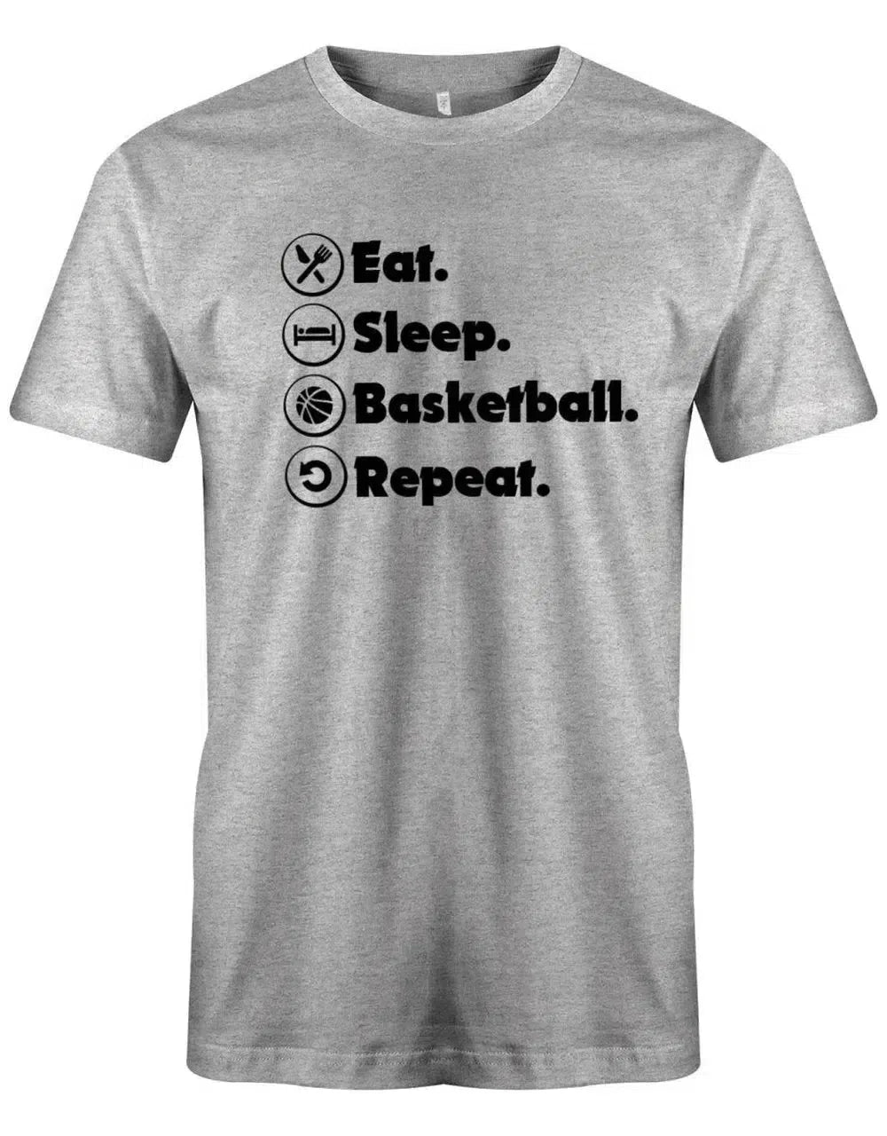 Eat Sleep Basketball Repeat - Herren T-Shirt