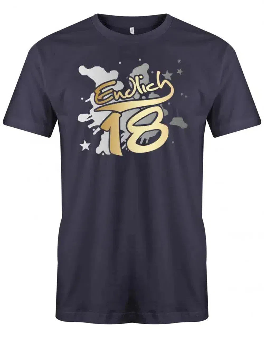 Endlich 18 Splash - 18 Geburtstag Shirt Junge