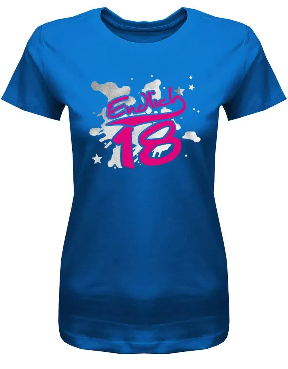 Endlich 18 Splash -18 Geburtstag Shirt Mädchen