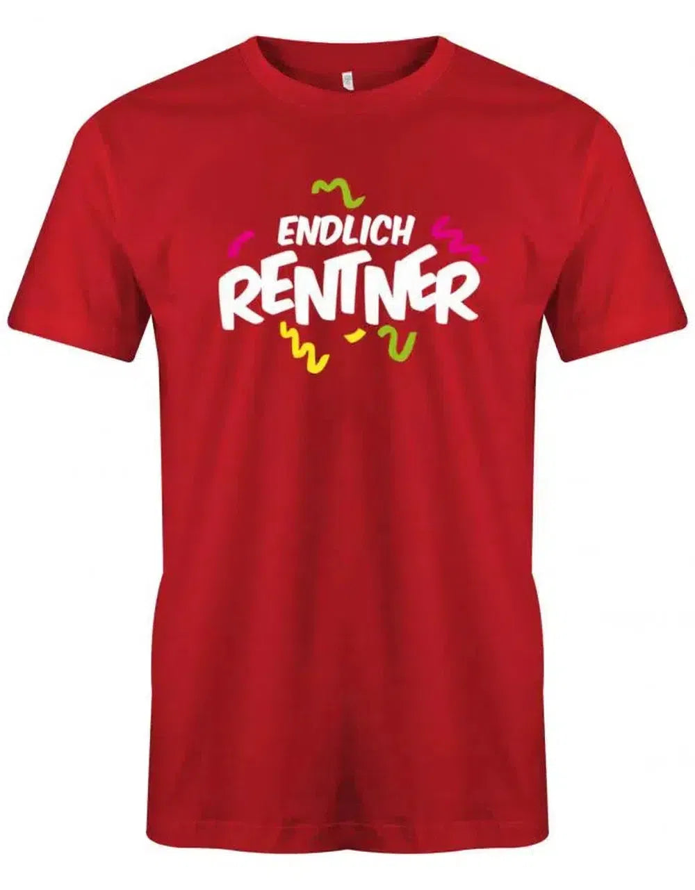 Endlich Rentner - Ruhestand - Konfetti Rente Männer T-Shirt