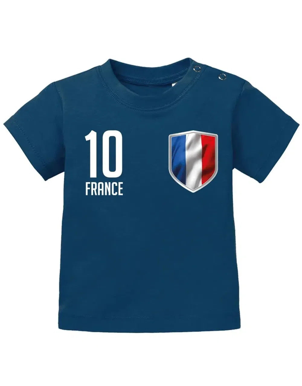 France 10 Wappen - Frankreich Fan - EM WM - Baby T-Shirt