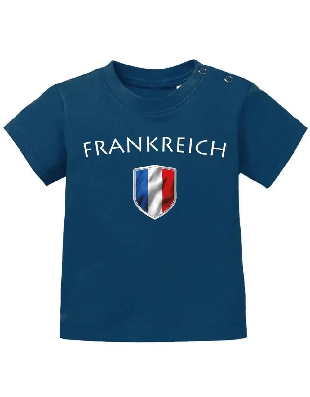 Frankreich - Fan T-Shirt EM WM Wappen - France - Baby T-Shirt