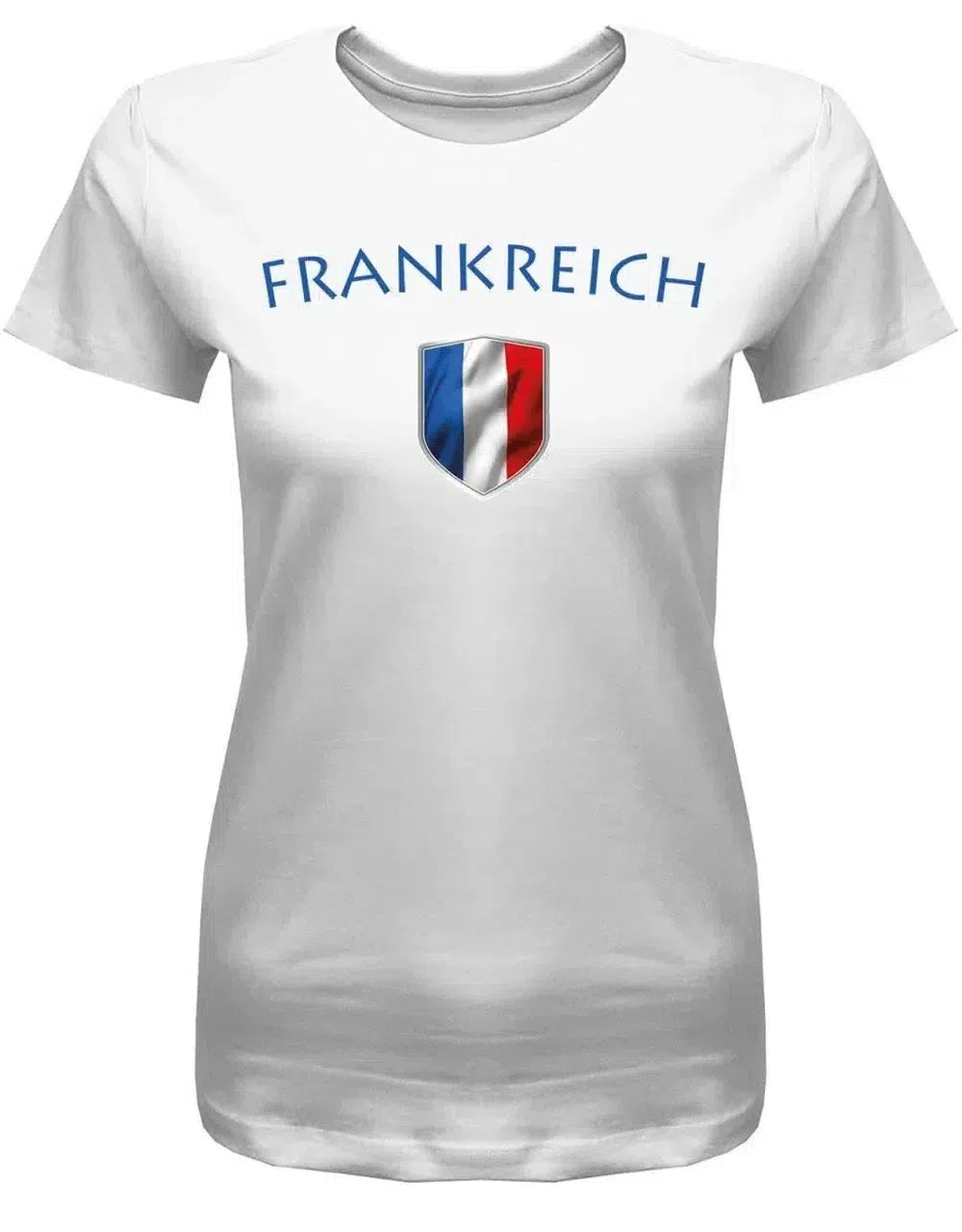 Frankreich - Fan T-Shirt EM WM Wappen - France - Damen T-Shirt