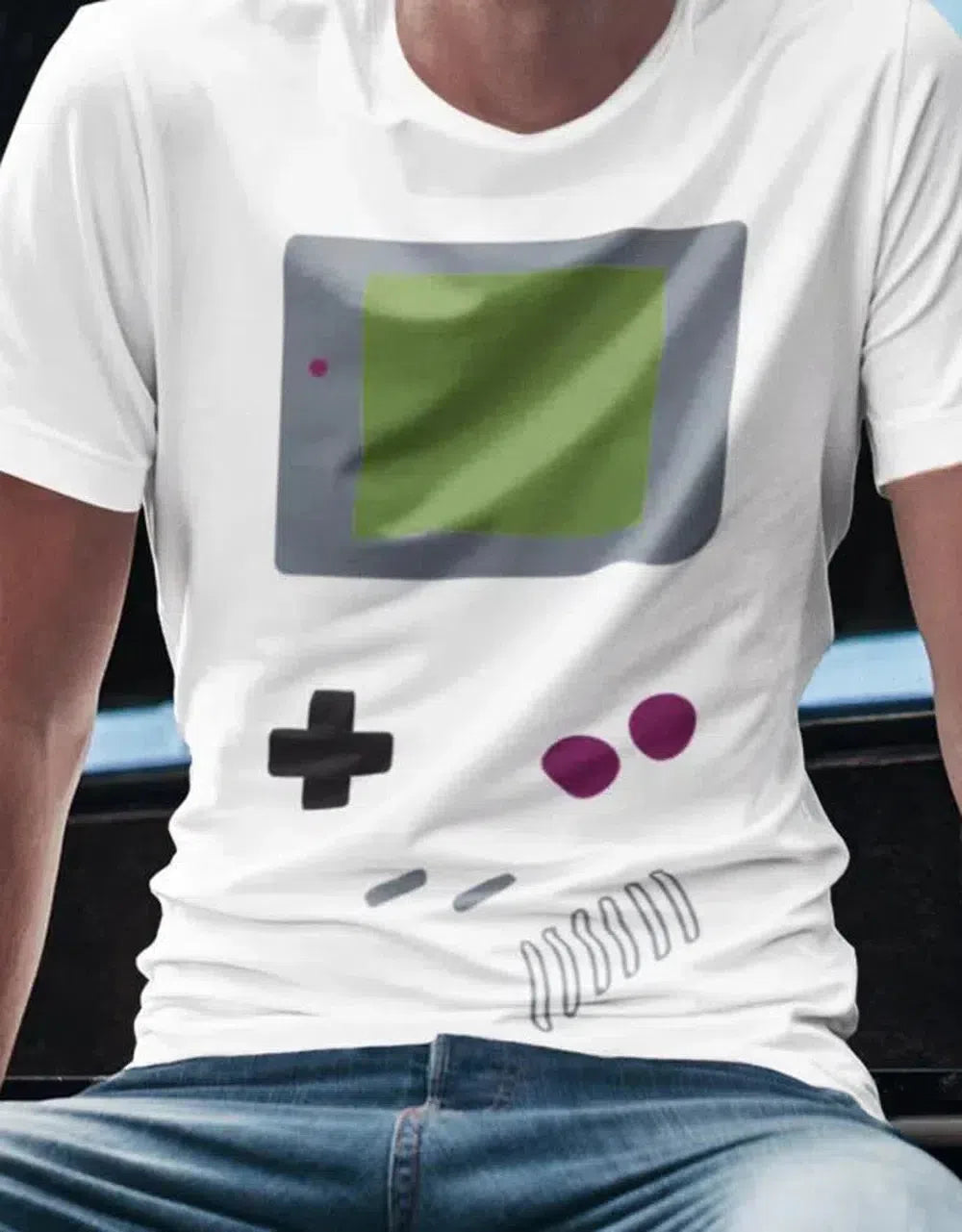 Game Player - Retro Konsole - Gamer - Herren T Shirt