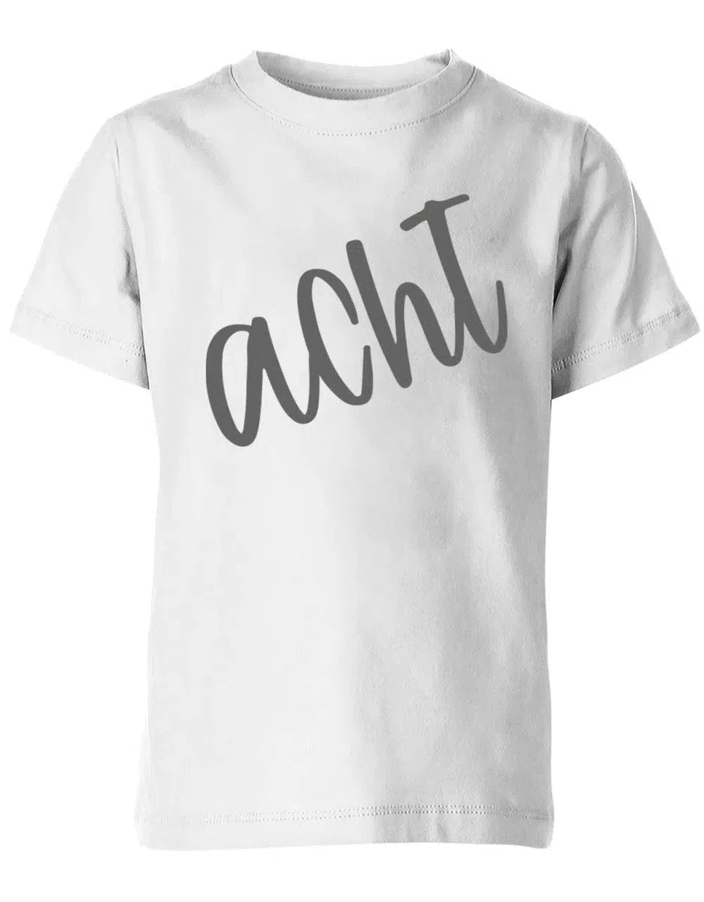 Geburtstags T-Shirt 8 Jahre Junge und Mädchen 8 Schreibschrift Design