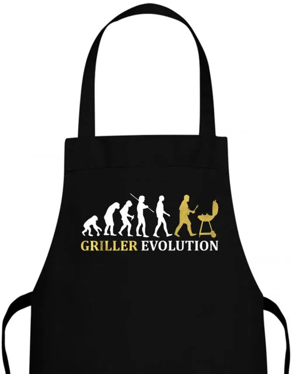 Griller Evolution vom Affen zum Griller Grillschürze