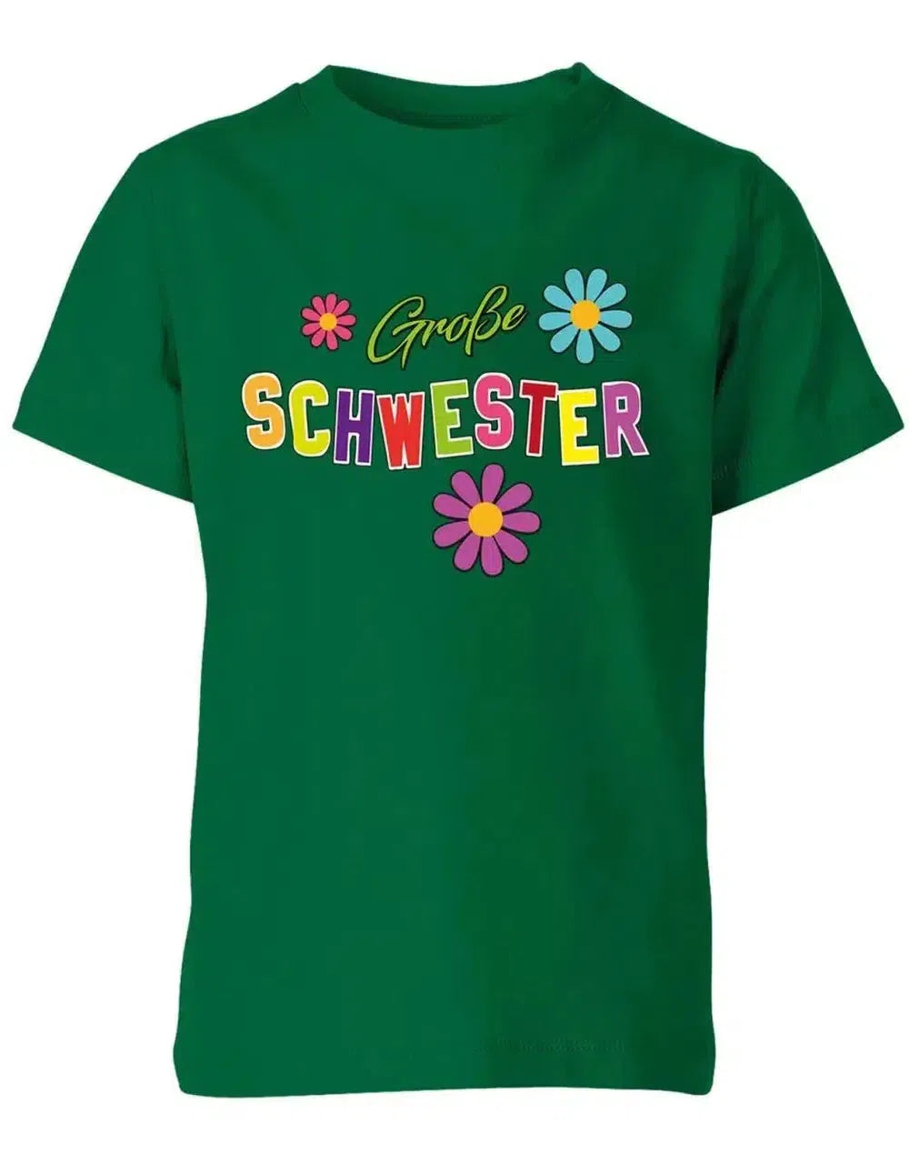 Große Schwester - Blumen - Kinder T-Shirt