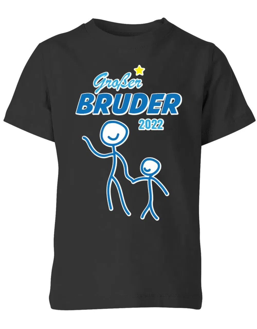 Großer Bruder 2022 - Strichmännchen - Kinder T-Shirt