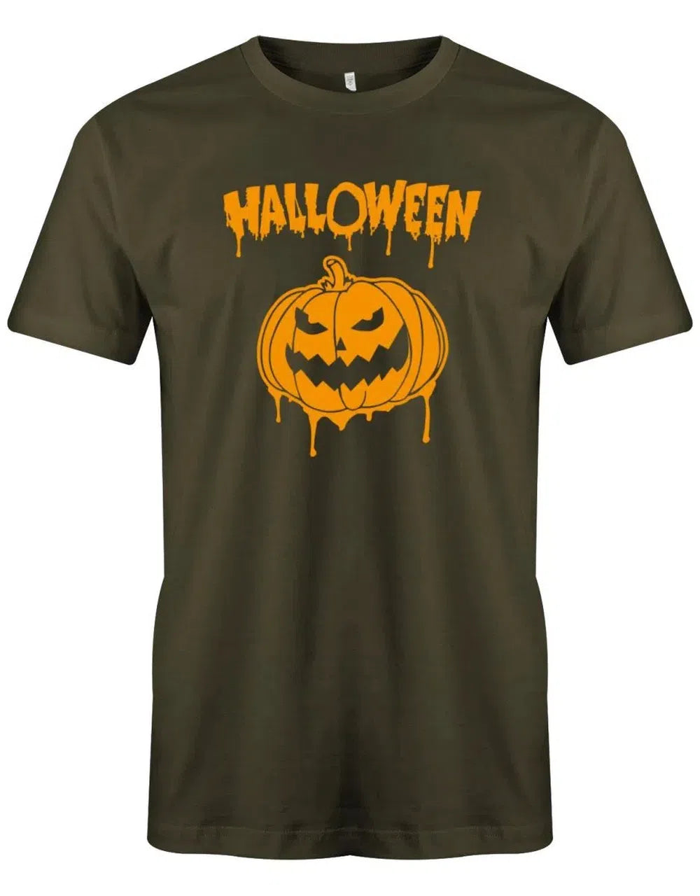 Halloween Kürbiskopf Gruselig - Herren T-Shirt