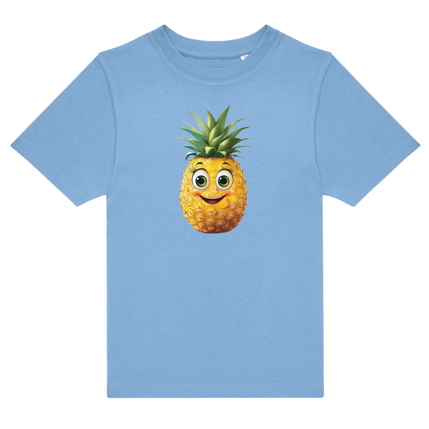 Lustiges Kinder T-Shirt „Ananas Smiley“ – Fruchtiger Spaß für kleine Trendsetter!-tshirt-bedrucken-myShirtStore