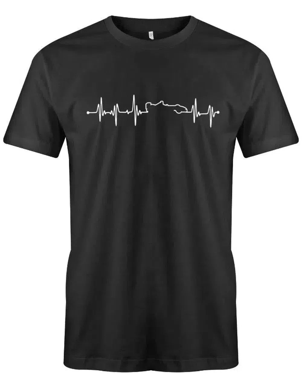 Herzschlag Autorennen Motorsport Rennfahrer Kart - Herren T-Shirt