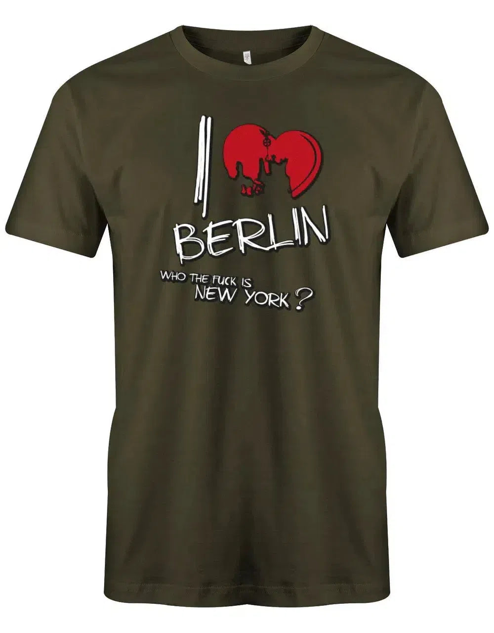 I Love Berlin - Wahrzeichen - who the fuck is NY - Herren T-Shirt