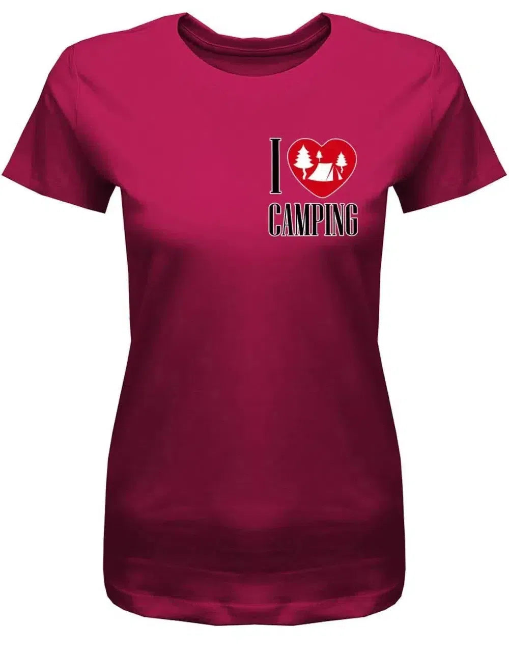 I Love Camping - Damen T-Shirt