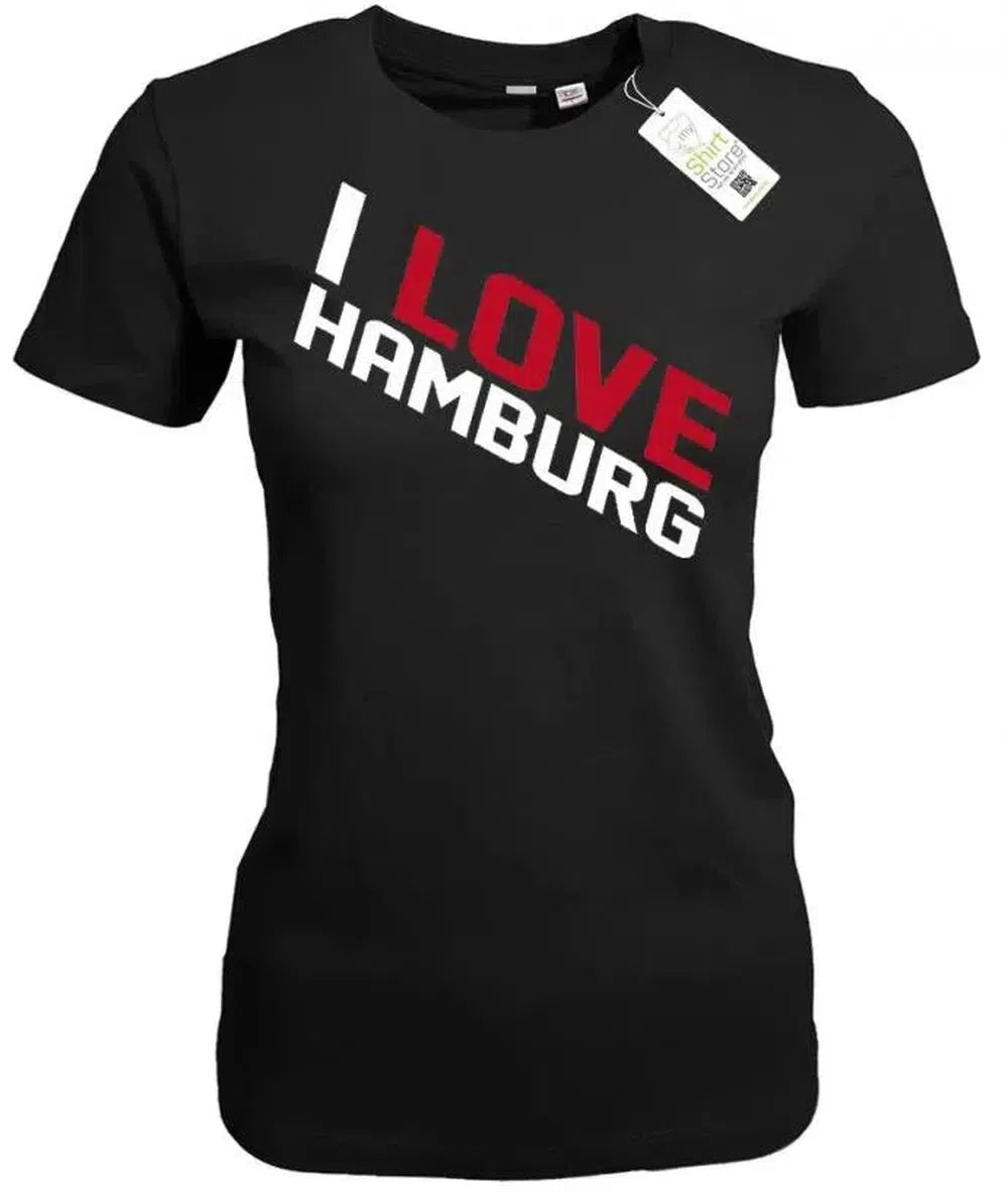 I Love Hamburg - Schriftzug - Damen T-Shirt