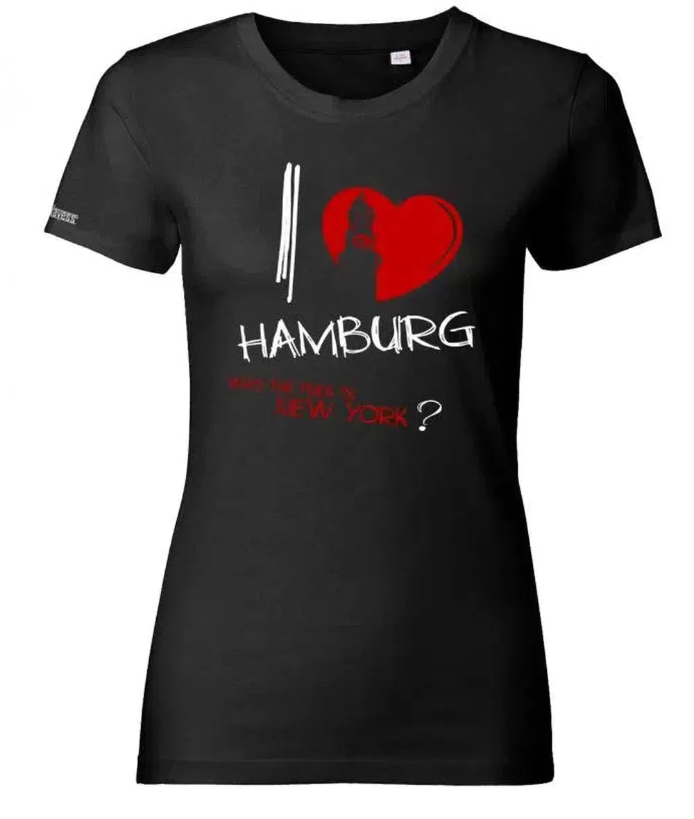 I Love Hamburg - Wahrzeichen - who the fuck is NY - Damen T-Shirt