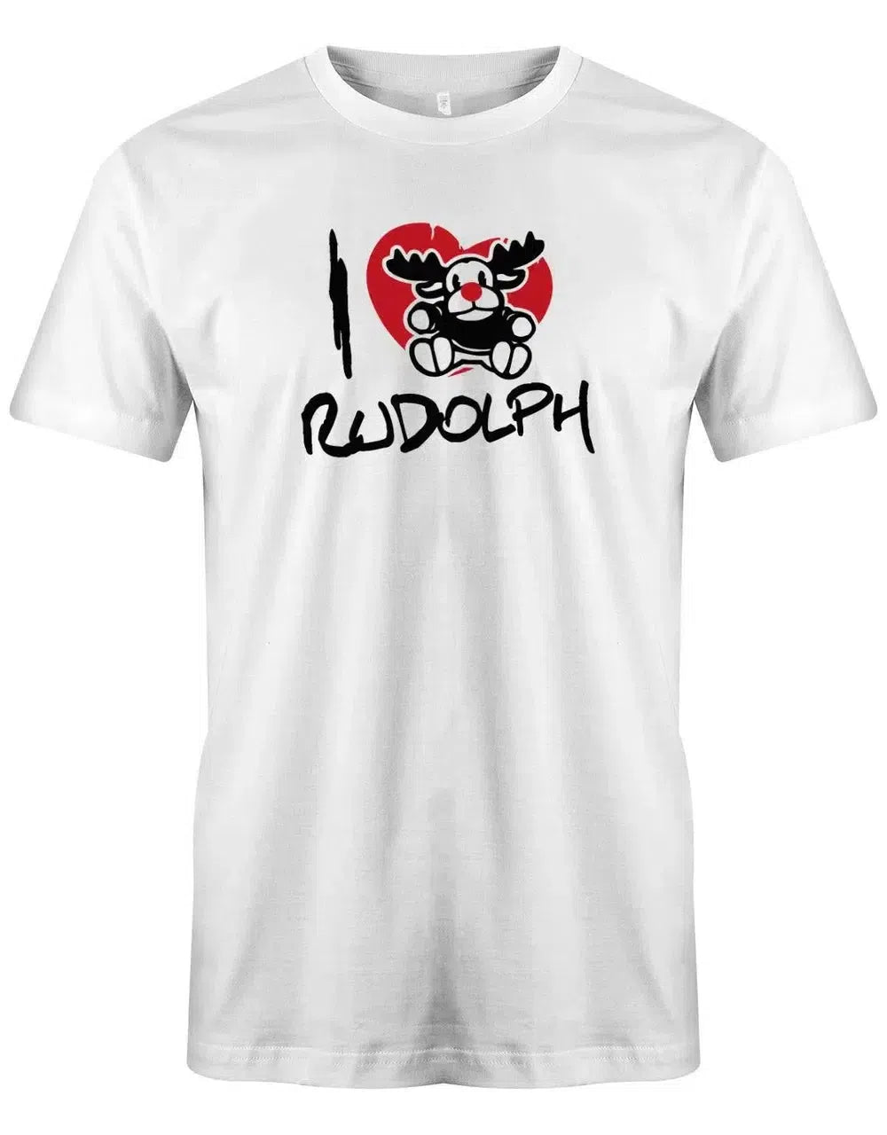 I Love Rudolph - Weihnachten - Herren T-Shirt