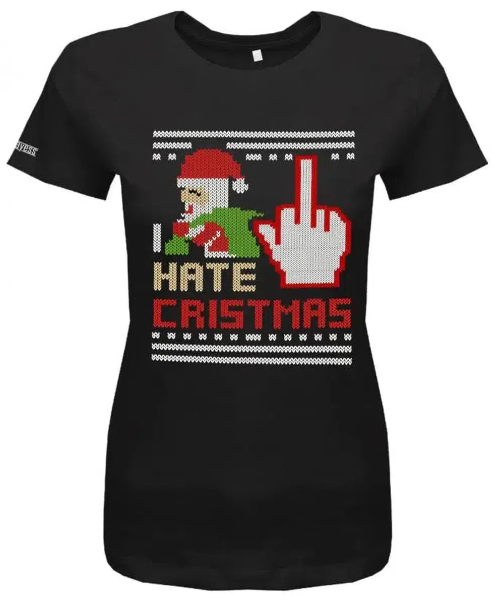 I hate Christmas - Weihnachtsmann - Grinch Weihnachten - Damen T-Shirt