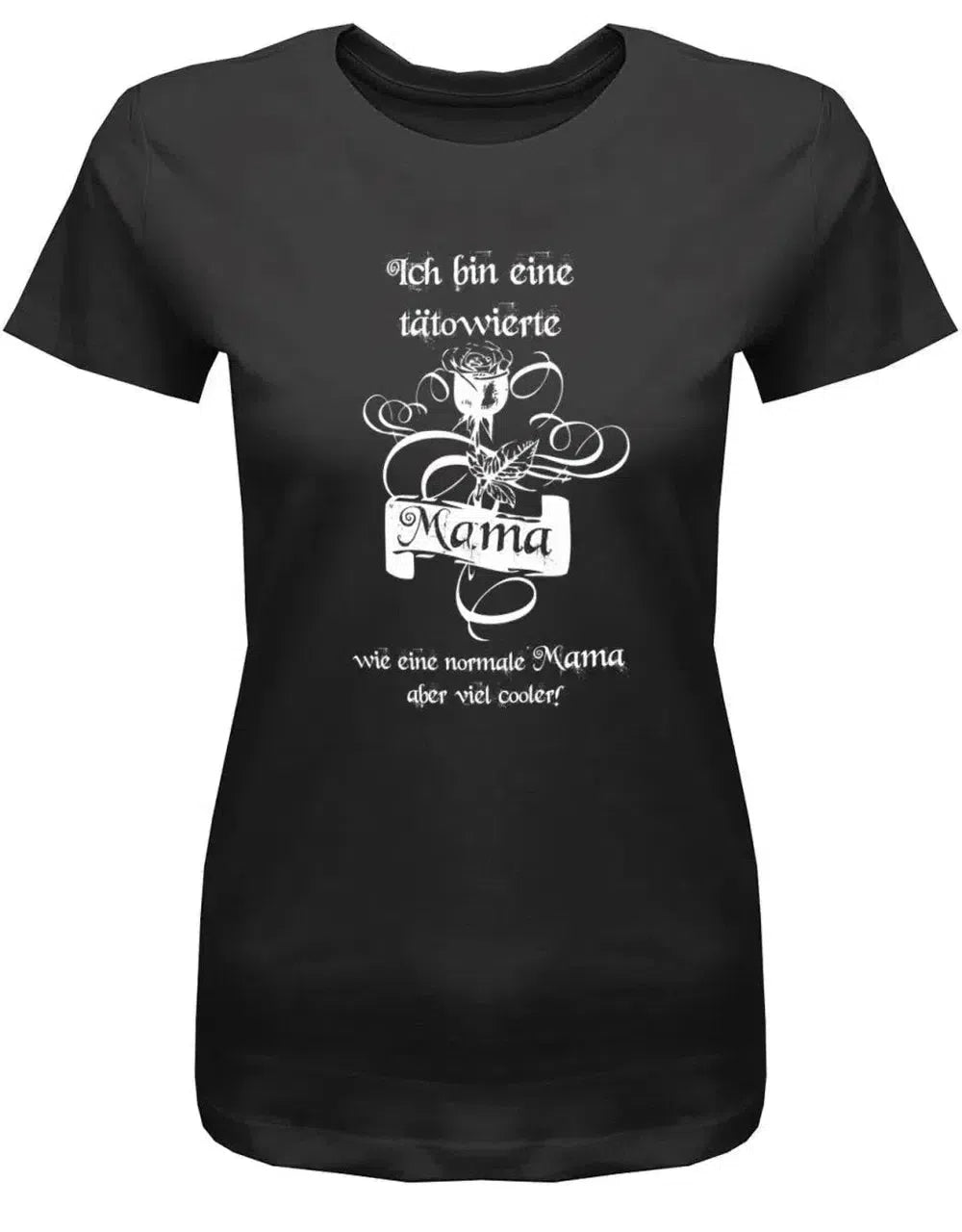Ich bin eine tätowierte Mama - Deluxe Rose - Damen T-Shirt